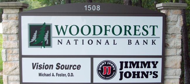 Woodforest National Bank - Monument Multi-Tenant Sign