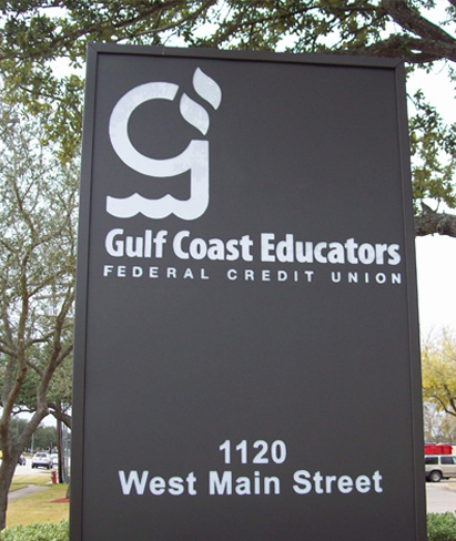 Gulf Coast Educators Credit Union - Monument Sign